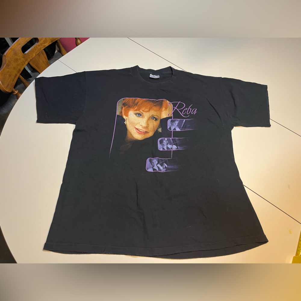 Reba McEntire 2000 tour concert tee vintage XL black purple